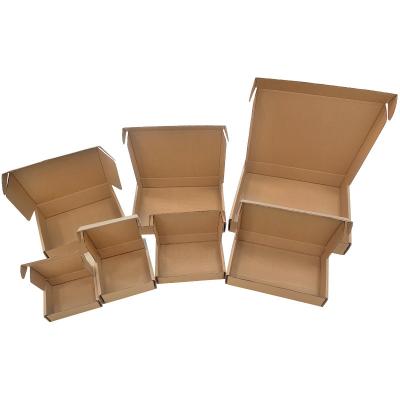 China Recycled Materials Oem Wholesale Price Recycled Environmental Kraft Shoe Packaging Boxes Mailing Airplane Aircraft Paper Box For Small Business for sale