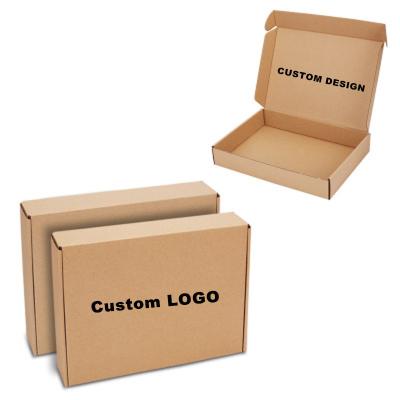 China Recycled Materials High Quality Custom Your Own Logo Print Corrugated Kraft Paper Folding Cardboard Shoe Boxes for sale