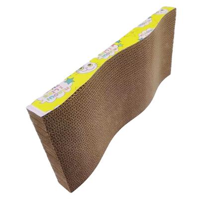 China Sustainable Customized Size design and color Corrugated Paper Cat Scratcher Cardboard or bed for sale