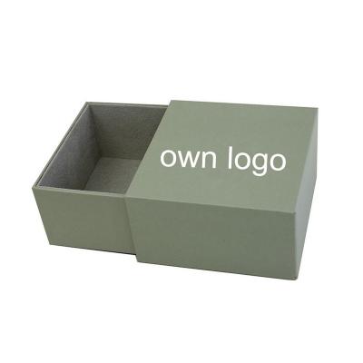 China Recycled Materials Custom Logo Eco Friendly Package Cardboard Jewelry Ring Necklace Gift Drawing Box Packaging for sale