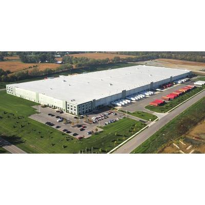 China Cheap Quick Installation Two / Three Tier Steel Structure Industrial Logistics Prefab Center dwg Manufacturers for sale