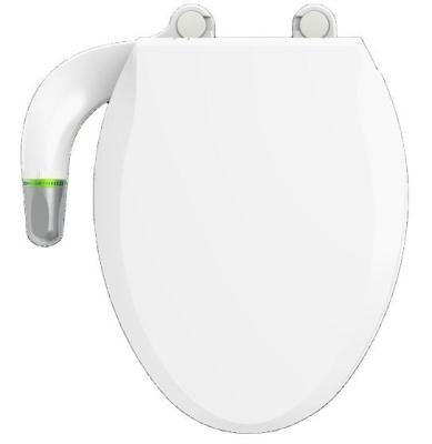 China Modern NA Certified Elongated Shape Water Spray Self-Clean Non-electric Bidet Toilet Seat for sale