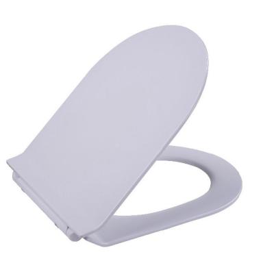 China Industrial D Shape Slimline Uf Soft Close And Quick Release Toilet Seat With One Button Installation for sale