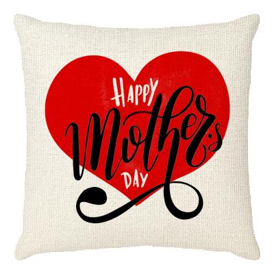 China Wholesale Anti-Static Mothers Day 40x40 45x45 Inch Luxury Custom Design Sofa Hotel Decorative Cotton Linen Cushion Case Tile Covers for sale