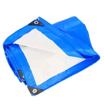 China Double Faced Waterproof Orange Blue Tarpaulin/Cloth/Canvas/Sheet/PE Tarps Roll For Truck Cover& Boat for sale