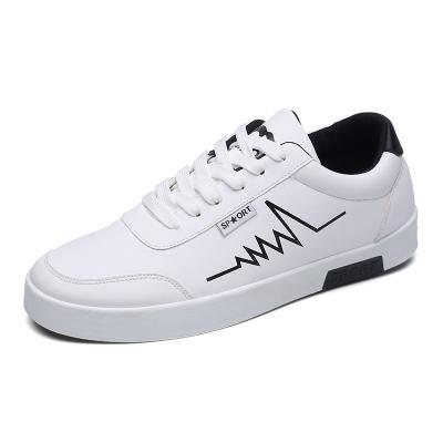 China 2022 New Large Size Durable PU Leather Men's Casual Shoes Small White Shoes Fashionable Shoes for sale