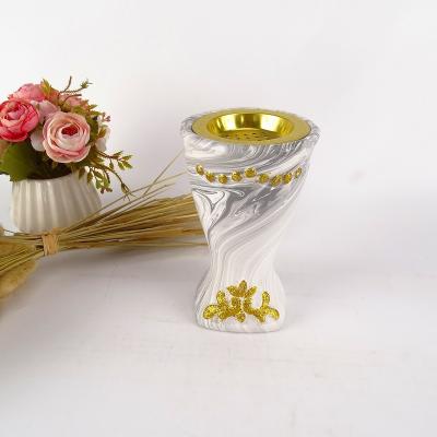 China Bakhoor / Oud Burning Incense Burner Bakhoor Brenner Arabic Marble Incense Holder for sale