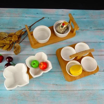 China Viable Porcelain Tableware Porcelain Dish Set Design Dessert Bowl Porcelain for sale