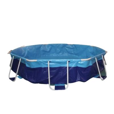 China Metal Frame PVC Folding Swimming Pool For Sale Dia.8mX0.7mH for sale