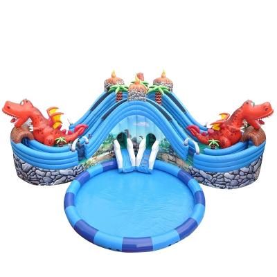 China Inflatable Water Park Equipment Water Toy Aqua Park Water Park Inflatable Water Toy Water Park With Pool Three for sale