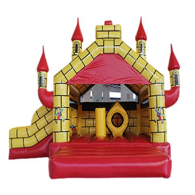 China Ourdoor Inflatable Bounce House Jumping Castle AOQI With Slide for sale