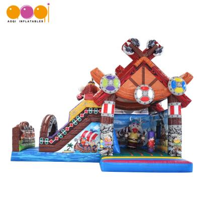 China 2018 New Design PVC AOQI Inflatable Kid Toy Viking Inflatable Bouncer for sale