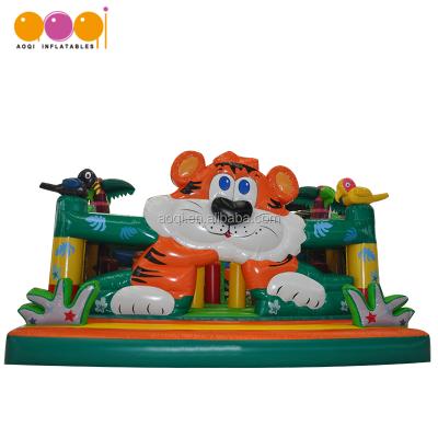 China PVC Amusement Park Equipment Inflatable Tiger Inflatable Park Fun City For Kid for sale