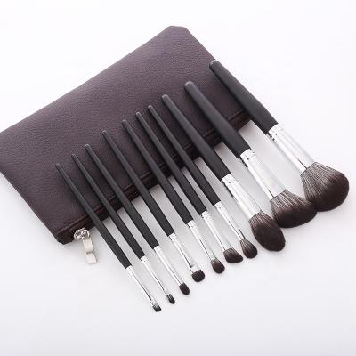 China Angular blush wholesale custom cheap logo makeup brush set ladies makeup brush cosmet with makeup brush canister for sale