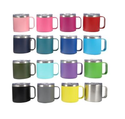 China Customized Disposable Coffee Cup OEM Double Walled Vacuum Insulated Cup Mug Outdoor Coffee for sale