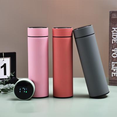 China Vacuum Flask Luxury Stainless Steel Smart Water Bottle With Led Temperature Display for sale