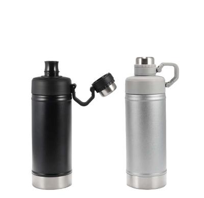 China Custom sports bpa free custom logo double wall insulated stainless steel wide mouth water bottle for sale