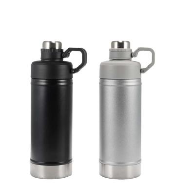 China Custom Logo 550ML 700ML Sports Sports Water Bottle Vacuum Flask Double Wall Stainless Steel Water Bottle With Wide Mouth Lid for sale