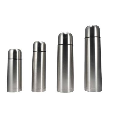 China Luxury 750ml Termos Stainless Steel Double Wall Water Bottle, Bullet Shape Thermoses Vacuum Flask for sale