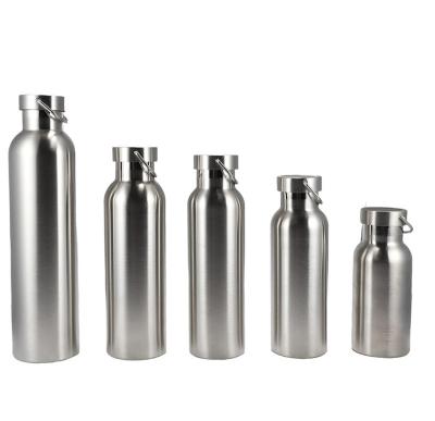 China Eco-Friendly Sports 500ml 1000ml Stainless Steel Vacuum Flask Narrow Mouth Stainless Steel Water Bottles for sale