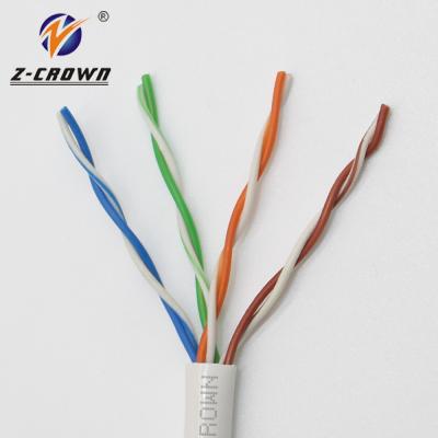 China Ethernet Solid 8 Copper Cores Cable UTP Cat 5e Network Cable for sale