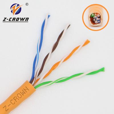 China 1000ft bare copper 4 twisted pair for cctv camera UTP network cat5e cable for sale