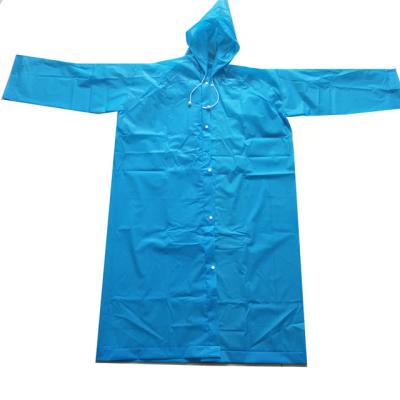 China Raincoat wholesales fashion 100% adult disposable PE raincoat peva for sale