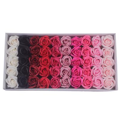 China 2022 Luxury Hot Sale Soap Flower Head Flower Artificial Flower Three Tier Rose Valentine's Day Gift for sale