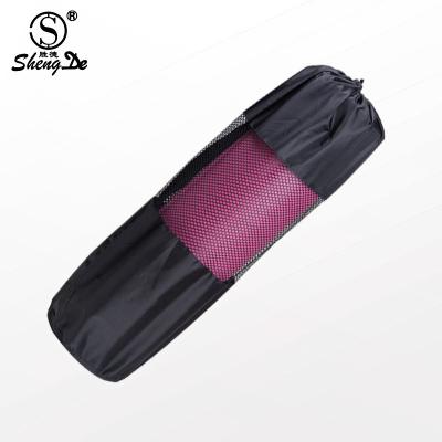 China With wholesale yoga mat strip yoga mat mesh bag for 6mm and 8mm widened yoga mat mesh bag for sale