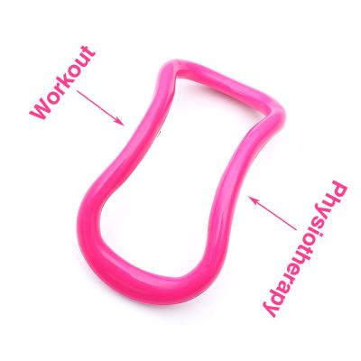 China New Fitness Accessories Custom Eco-friendly Grip Yoga Pilates Circle Yoga Pilates Magic Ring Double Band for sale