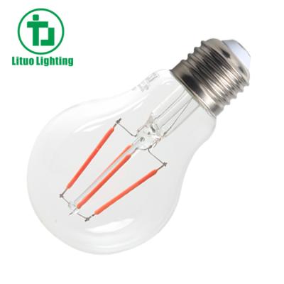 China 2021 Factory Price Luxury Vintage LED Clear Filament Light Bulb A60 6W for sale