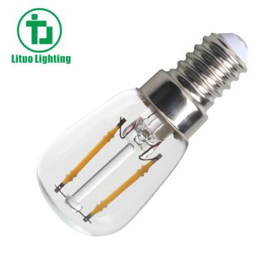 China 1.5W 2W Residential Fridge Light Bulbs E14 ST26 LED Filament Lamp for sale