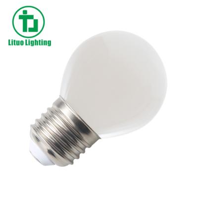 China Residential Milky White 2700K 4000K 6500K Glass Filament G45 B22 E27 2W 4W LED Light Bulbs for sale