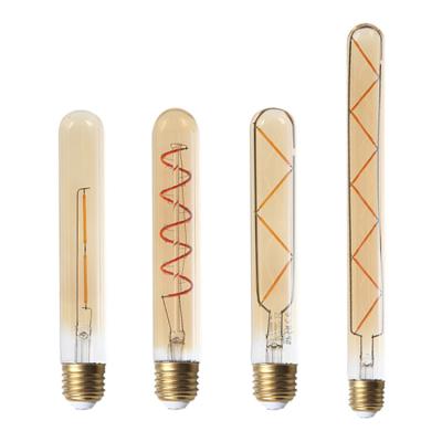 China T30 T185 T225 T300 LED Filament Tubular Soft Warm White Light Bulb Dimmable 3W 4W 6W 8W Led Lamp Bulb E27 for sale