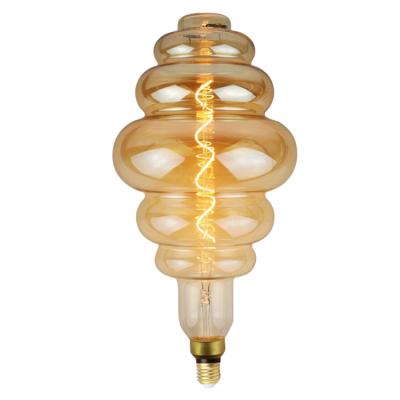 China Residential Tall Vase Shape Giant Spiral Edison Vintage Led Filament Bulbs Energy Saving Decorative Oversized Light Bulbs for sale