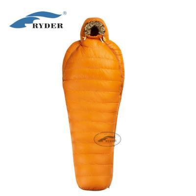 China Mummy High End Waterproof Outdoor Down Sleeping Bag 800 Portable Fill For Extreme Low Temperature for sale