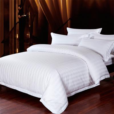 China Anti Pill Hotel Bed Linen Bedding Sheet Fabric White Color 180 - 1000 TC for sale