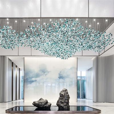 China Customized Modern Luxury Support Lobby Mall Style Engineering Modern Chandelier for sale