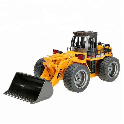 China RC Toy Model Huina Model 1520 1/16 2.4G 6 Channel Alloy Metal Loader RC Construction Truck Remote Control Excavator Bulldozer for sale