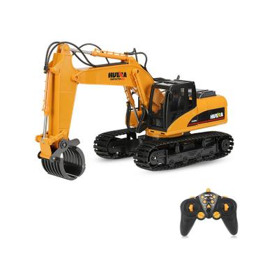 China New Arrival HUINA RC Model TOYS 1570 2.4G 16CH RC Excavator Timber Grab Crawler Truck Engineering Vehicle Toys for sale