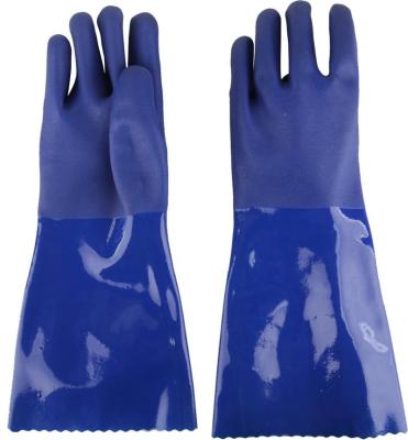 China Chemical Resistance Laboratory Protective PVC Chemical Gloves for sale