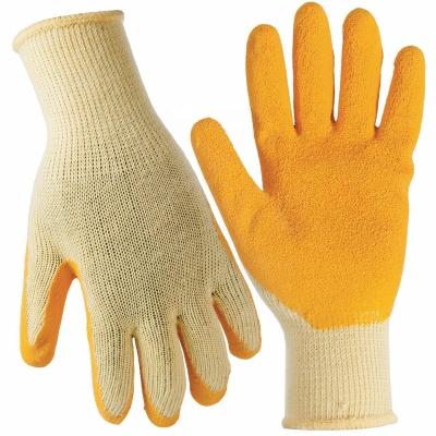 China Breathable Wholesale Cheap Flat Latex Coated Safety Work Gloves Industry And Construction Use for sale