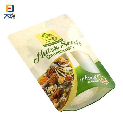 China Disposable Plastic Packaging Bag Stand Up Zipper Bag For Snacks for sale