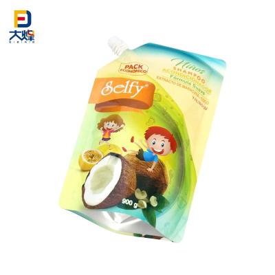 China Disposable 900g 1Liter Plastic Packaging Bag Sprung Pouch For Juice for sale