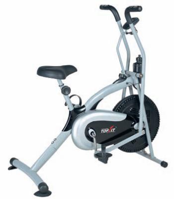 China New Home Gym Commerical Air Bike With Sensor / Upright Indoor Exercise Bike / Elliptical Trainer for sale