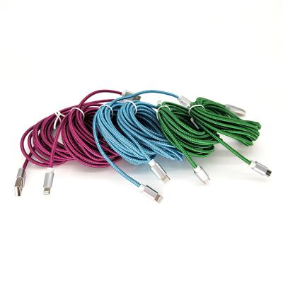 China MP3/MP4 player 3 in 1 braided cable with 3M, 3M filler braided cable for sale