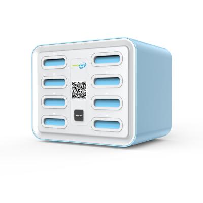 China PC+ABS Dockchargers Sharing Rent Power Bank Station With Software And 8pcs 5000mAh for sale