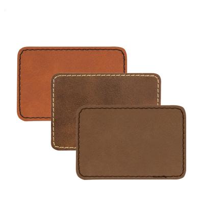 China Viable Wholesale Customized High Quality Leather Label Logo Blank Leather Patch Custom Made For Clothing Hat Bag Key Chain for sale