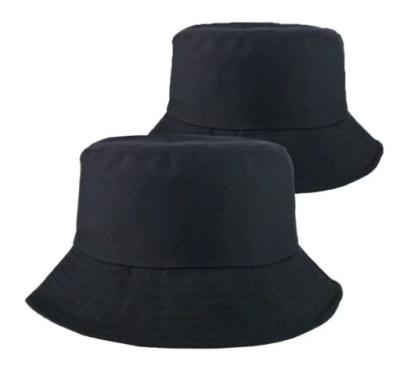 China Casual Wide Brim Logo Cotton Custom Bucket Hat For Men Women for sale