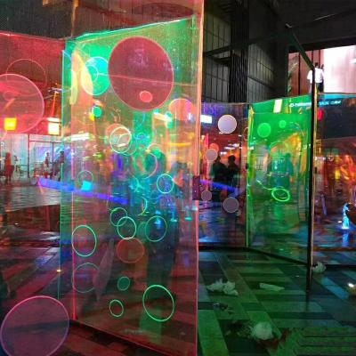 China Shopping Mall Interactive Art Installation Transparent Light Acrylic Maze Mirror Maze For Sale for sale